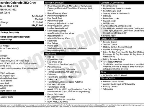 Used 2020 Chevrolet Colorado ZR2 AWD/4WD image 41