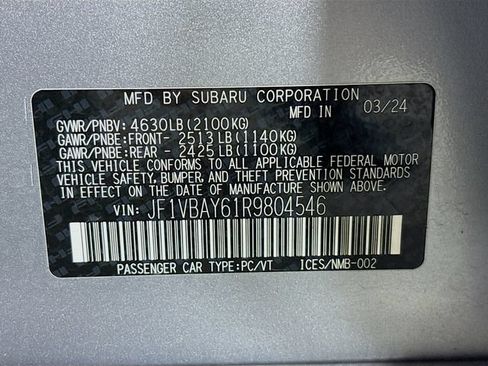 Used 2024 Subaru WRX TR w/ Popular Package #1A AWD/4WD image 34