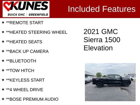 Used 2021 GMC Sierra 1500 Elevation w/ Preferred Package AWD/4WD image 2