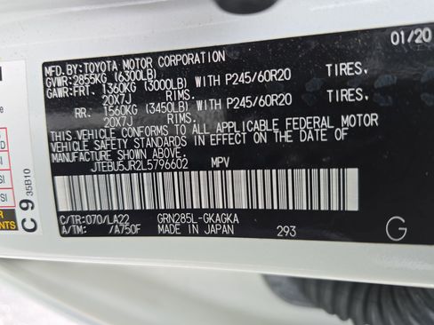 Used 2020 Toyota 4Runner Limited image 38