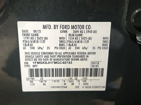 Certified 2021 Ford Explorer Timberline AWD/4WD image 29