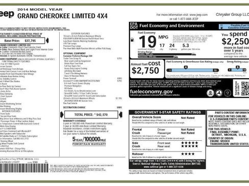 Used 2014 Jeep Grand Cherokee Limited w/ Trailer Tow Group IV image 4