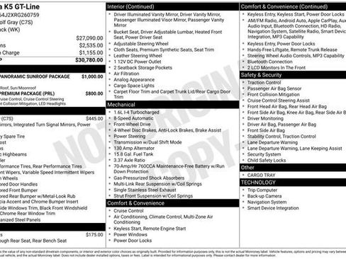 Certified 2024 Kia K5 GT-Line FWD image 17