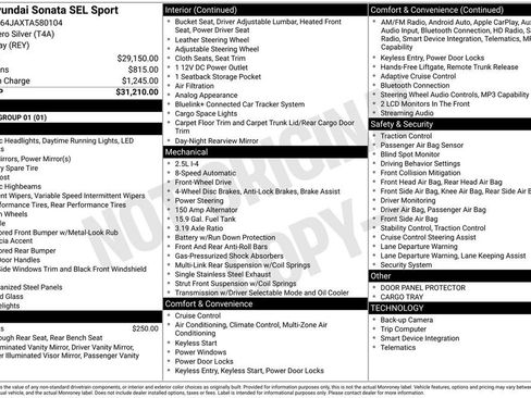 Certified 2026 Hyundai Sonata SEL FWD image 32