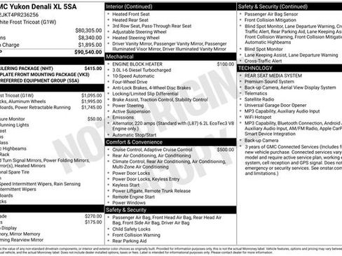 Used 2023 GMC Yukon XL Denali w/ Max Trailering Package AWD/4WD image 11