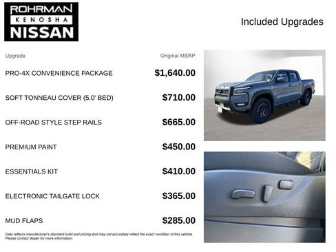 New 2026 Nissan Frontier PRO-4X w/ Pro-4x Convenience Package image 4