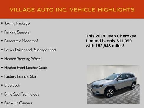 Used 2019 Jeep Cherokee Limited AWD/4WD image 7