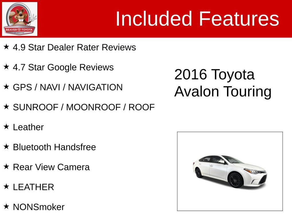 Used 2016 Toyota Avalon Touring FWD image 4