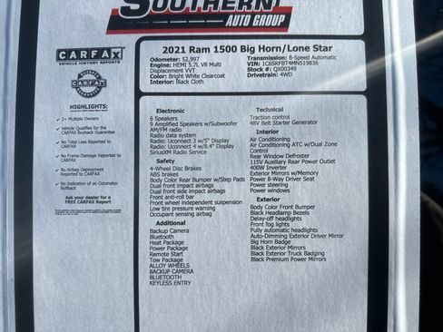 Used 2021 RAM 1500 Big Horn image 4