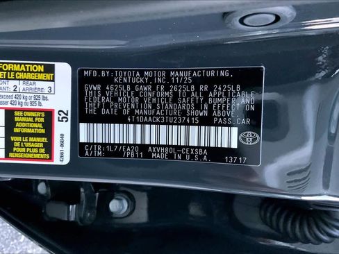 Used 2026 Toyota Camry SE FWD image 31