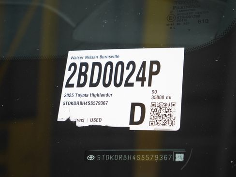 Used 2025 Toyota Highlander XSE image 32