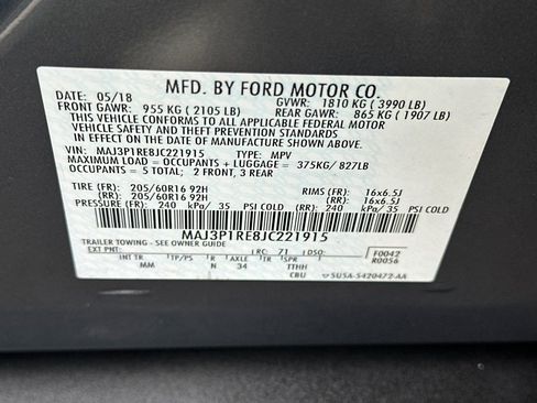 Used 2018 Ford EcoSport S FWD image 37