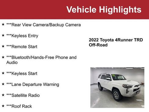 Used 2022 Toyota 4Runner TRD Off-Road image 2