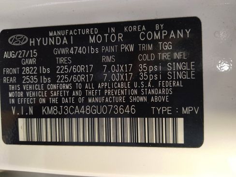 Used 2016 Hyundai Tucson SE w/ Option Group 02 AWD/4WD image 33