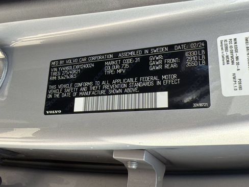 Used 2024 Volvo XC90 T8 Plus w/ Protection Package Premier AWD/4WD image 25