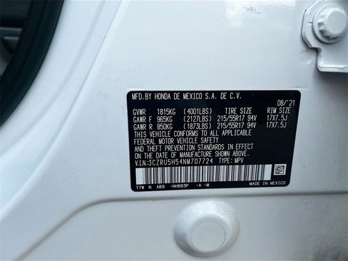Used 2022 Honda HR-V EX image 31