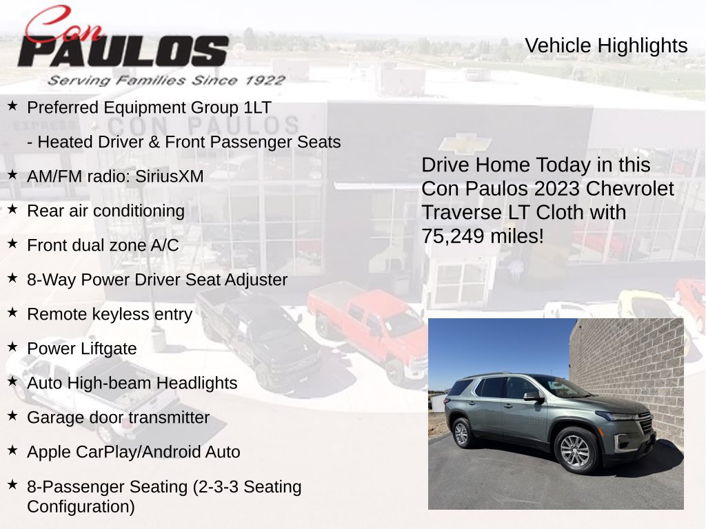 Used 2023 Chevrolet Traverse LT AWD/4WD image 7