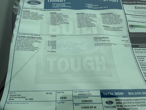 New 2024 Ford Transit 150 XL w/ Load Area Protection Package image 13