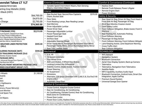 Used 2026 Chevrolet Tahoe LT w/ Comfort Package AWD/4WD image 27