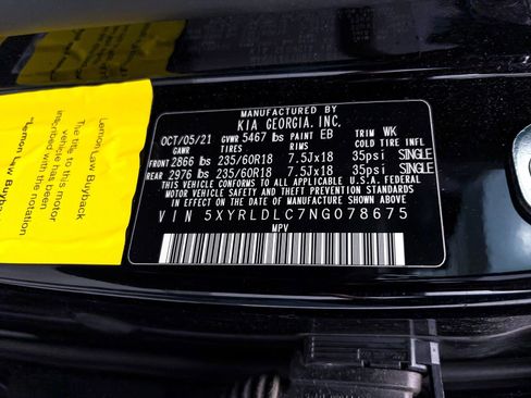 Used 2022 Kia Sorento S w/ Panoramic Sunroof Package image 39