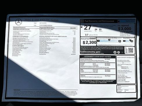 New 2026 Mercedes-Benz E 350 4MATIC Sedan image 14