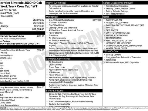 New 2026 Chevrolet Silverado 3500 W/T w/ WT Convenience Package AWD/4WD image 27