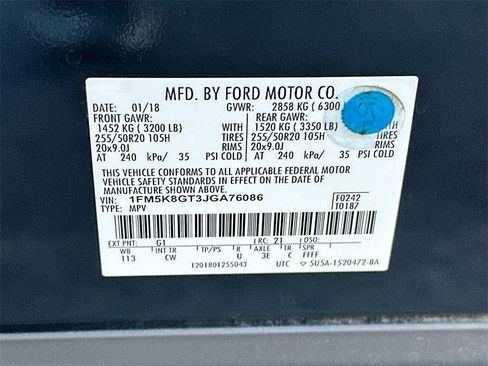 Used 2018 Ford Explorer Sport w/ Equipment Group 401A image 27