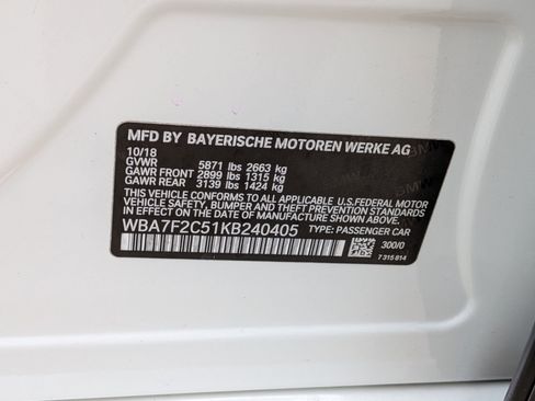 Used 2019 BMW 750i xDrive w/ Executive Package AWD/4WD image 31