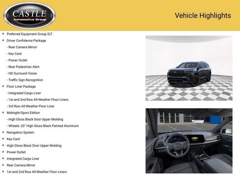 New 2026 Chevrolet Traverse LT w/ Midnight/Sport Edition AWD/4WD image 3