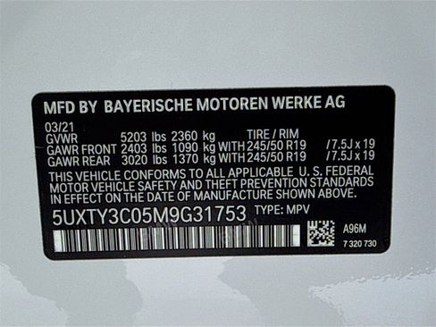 Used 2021 BMW X3 sDrive30i w/ Premium Package image 12