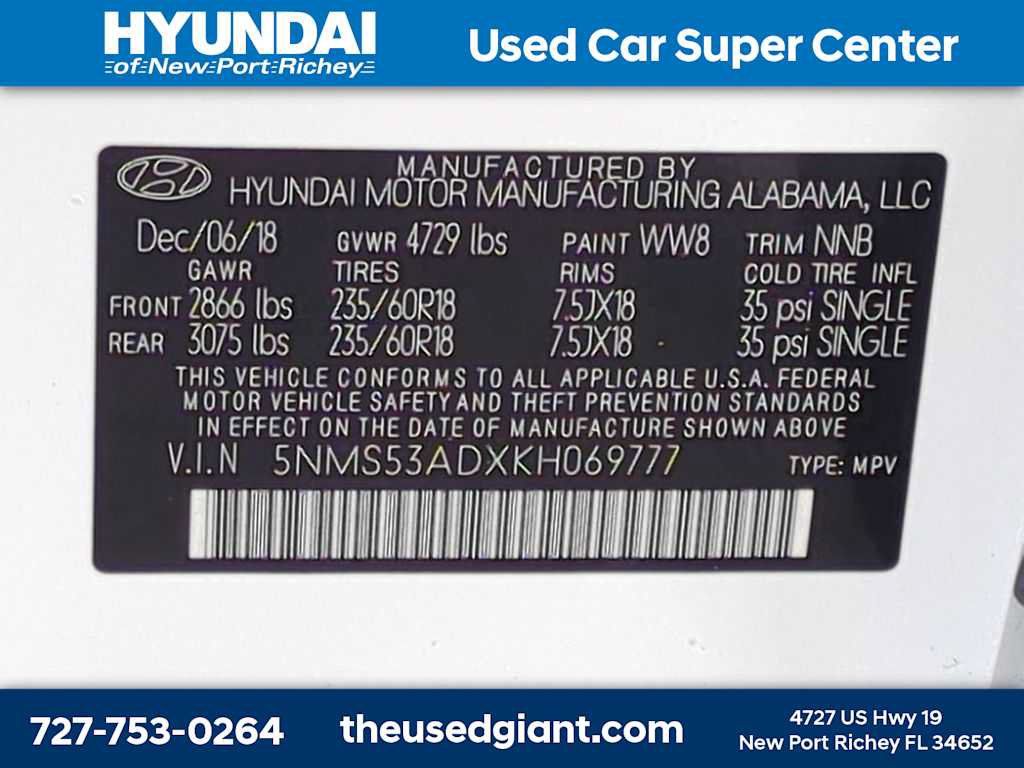 Used 2019 Hyundai Santa Fe Limited FWD image 35