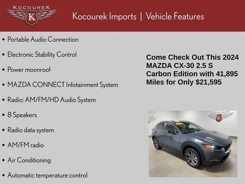 Used 2024 MAZDA CX-30 AWD 2.5 S w/ Preferred Package image 5