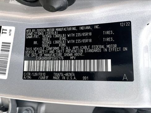 Used 2023 Toyota Highlander L AWD/4WD image 19