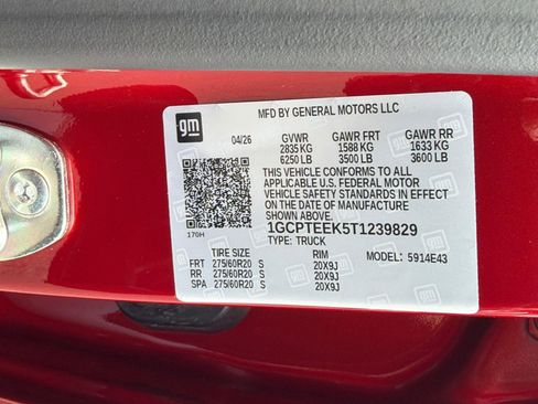 New 2026 Chevrolet Colorado Trail Boss AWD/4WD image 22