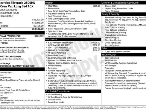 Used 2025 Chevrolet Silverado 2500 Custom w/ Custom Value Package AWD/4WD image 9