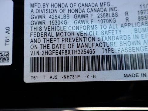 New 2026 Honda Civic Sport Touring image 35