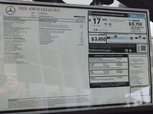 New 2026 Mercedes-Benz GLS 63 AMG AMG GLS 63 image 40