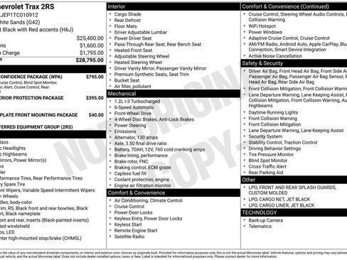New 2026 Chevrolet Trax RS w/ Driver Confidence Package image 16
