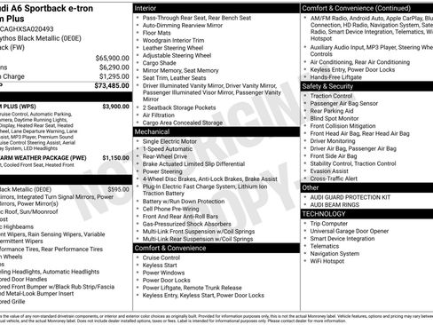Used 2025 Audi A6 e-tron Premium Plus w/ Premium Plus RWD image 7
