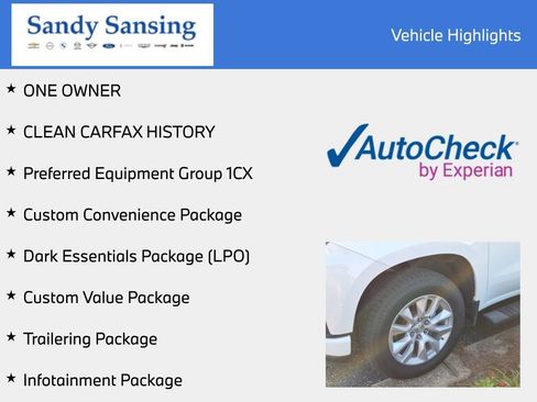 Used 2021 Chevrolet Silverado 1500 Custom w/ LPO, Dark Essentials Package RWD image 7