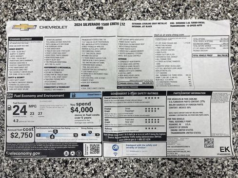 Used 2024 Chevrolet Silverado 1500 LTZ image 71