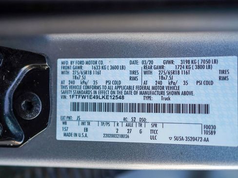 Used 2020 Ford F150 Lariat AWD/4WD image 32