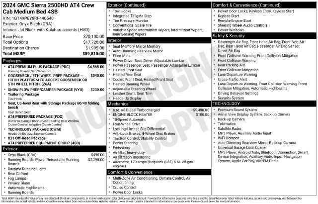 Used 2024 GMC Sierra 2500 AT4 w/ AT4 Premium Plus Package AWD/4WD image 45