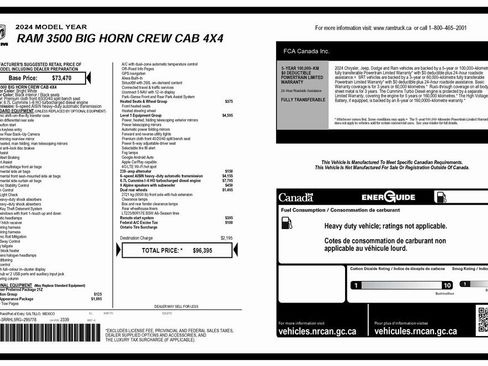 Used 2024 RAM 3500 Big Horn w/ Level 1 Equipment Group image 2