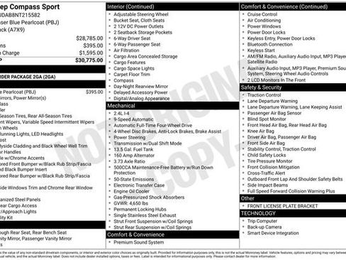 Used 2022 Jeep Compass Sport image 36