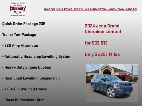 Used 2024 Jeep Grand Cherokee Limited w/ Luxury Tech Group II AWD/4WD image 5