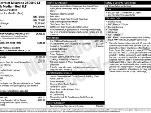Used 2018 Chevrolet Silverado 2500 LT w/ LT Fleet Convenience Package AWD/4WD image 7