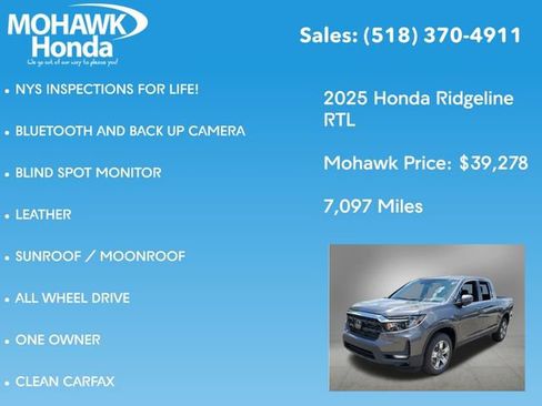 Used 2025 Honda Ridgeline RTL image 7