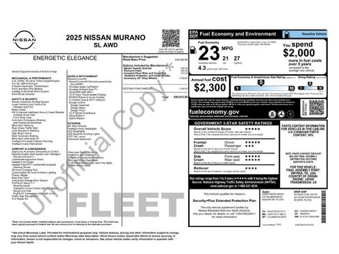 Used 2025 Nissan Murano SL AWD/4WD image 32