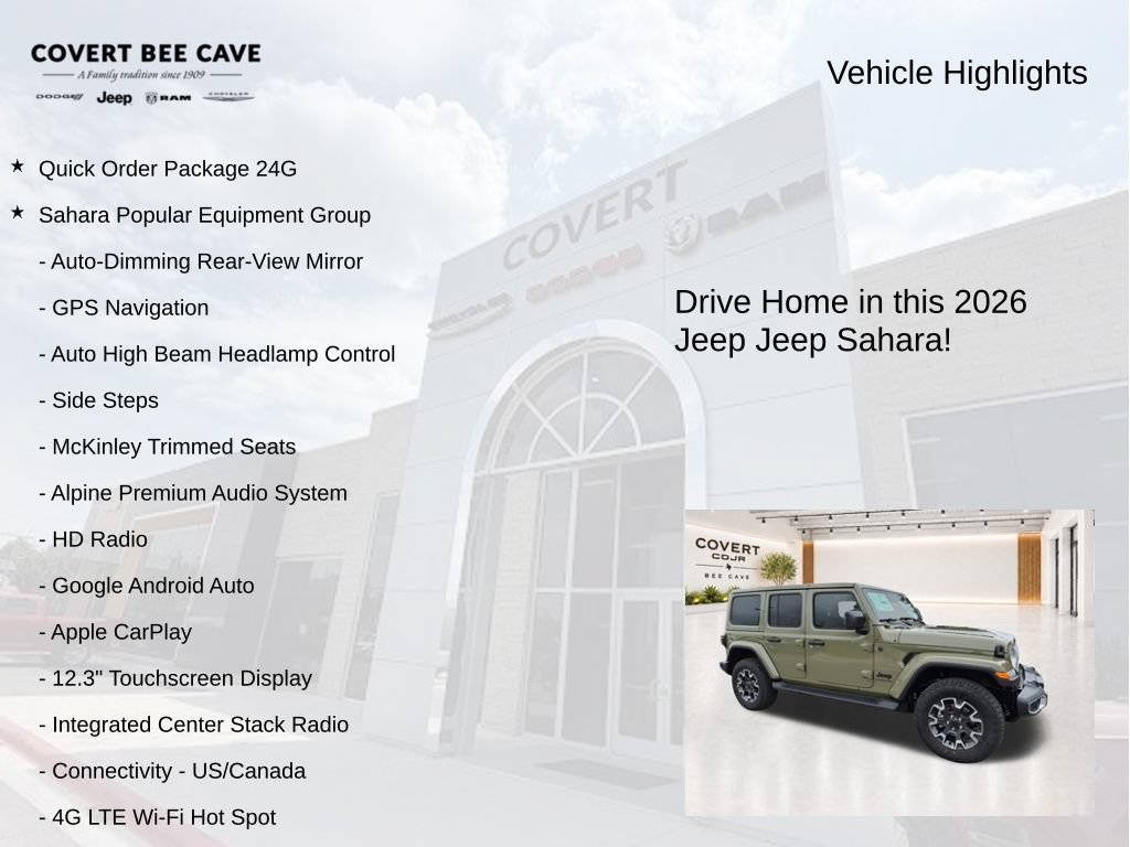 New 2026 Jeep Wrangler Unlimited Sahara AWD/4WD image 6